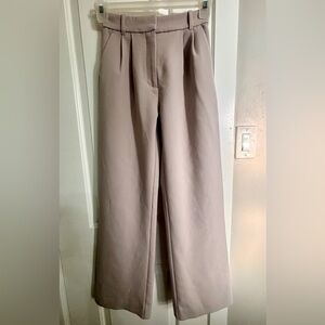 Abercrombie & Fitch Curve Love A&F Sloane Tailored Wide Leg Pant size 00R/24